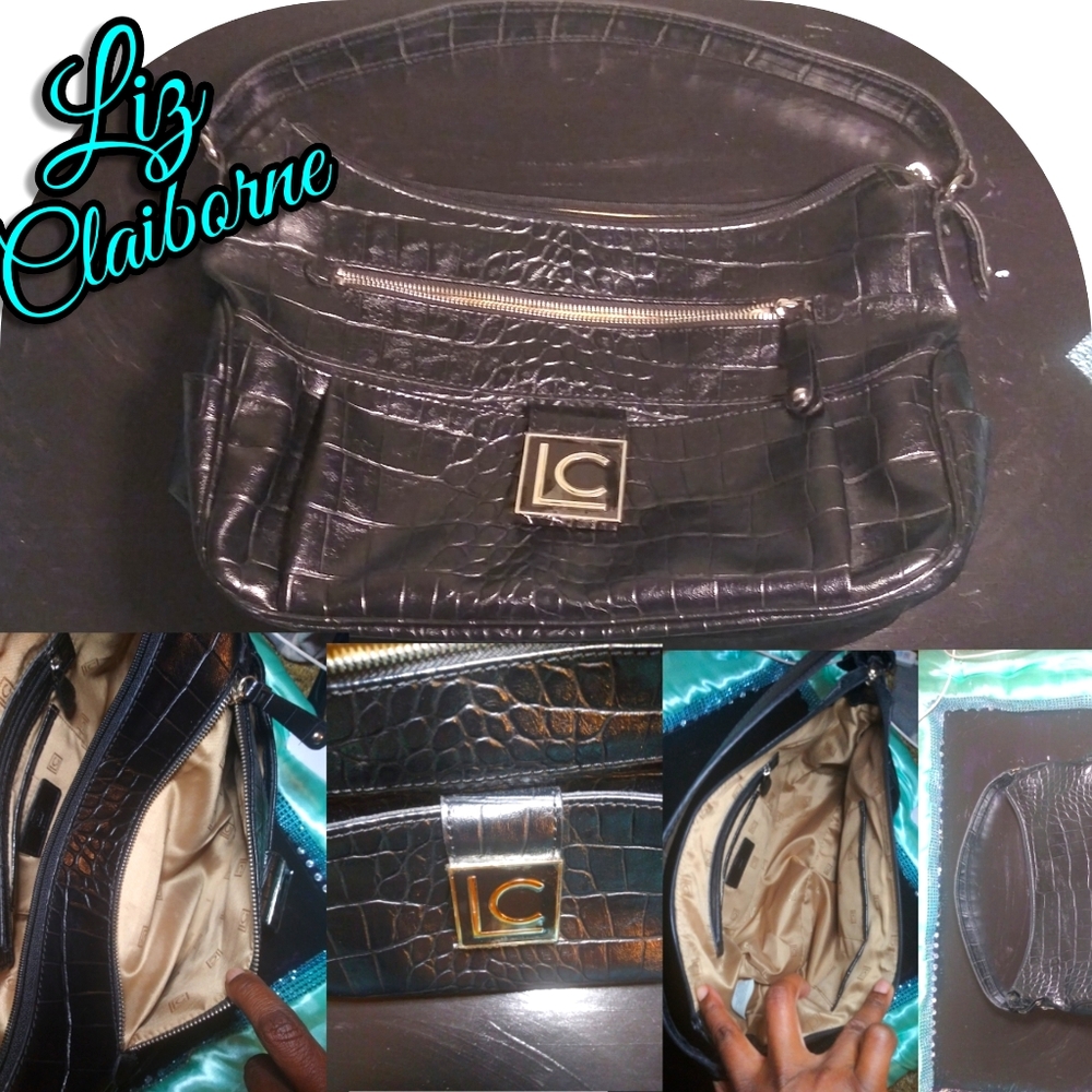 Black Liz Claiborne Over the shoulder Bag/Purse